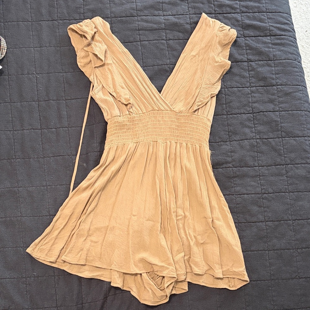 Final Touch Tan Jumpsuit